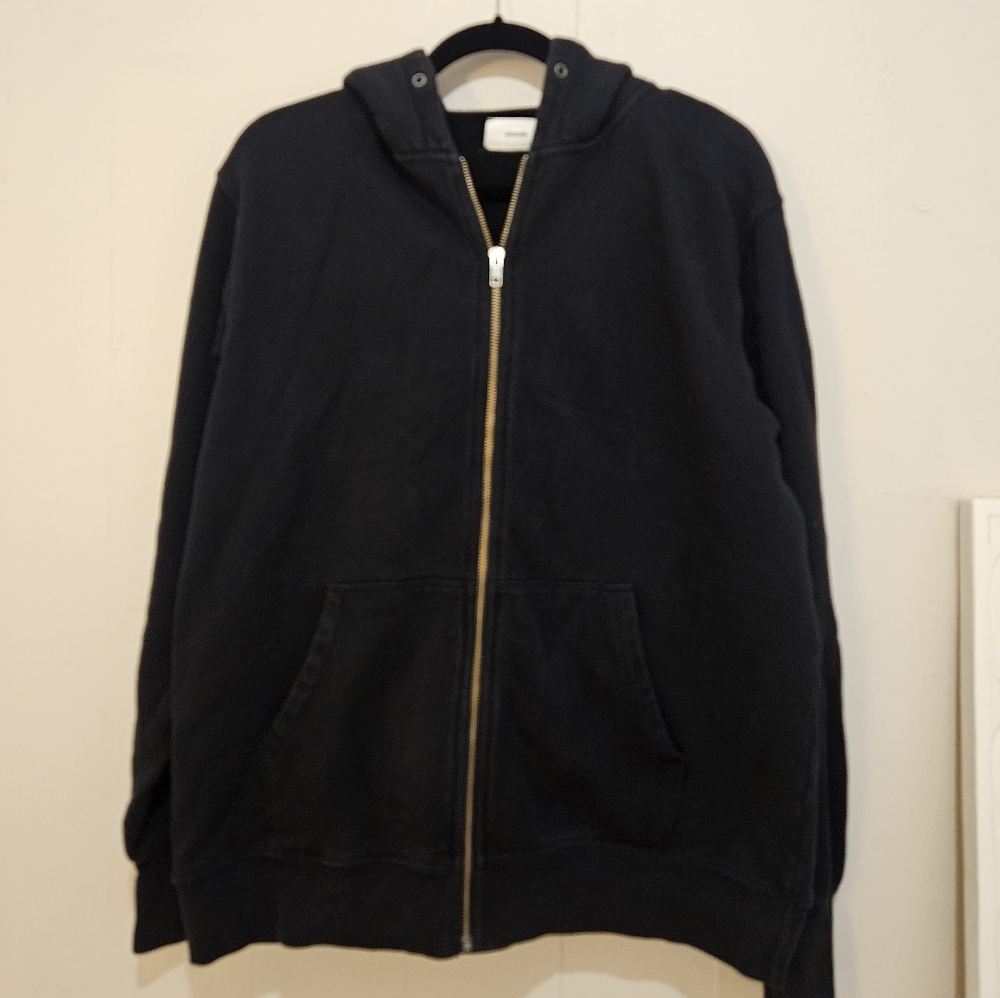 JOAH BROWN OVERSIZED ZIP HOODIE BLACK